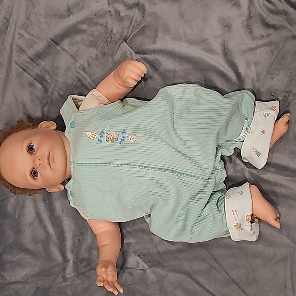 F Baby B’gosh overalls 0-3mo. Cute, teddy bear, soft, adorable, unisex